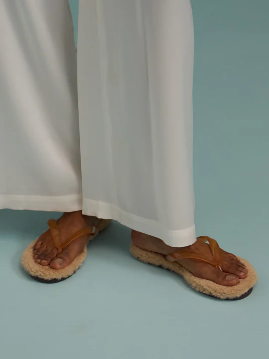 Ancient Greek Sandals, Shearling Saionara Slippers